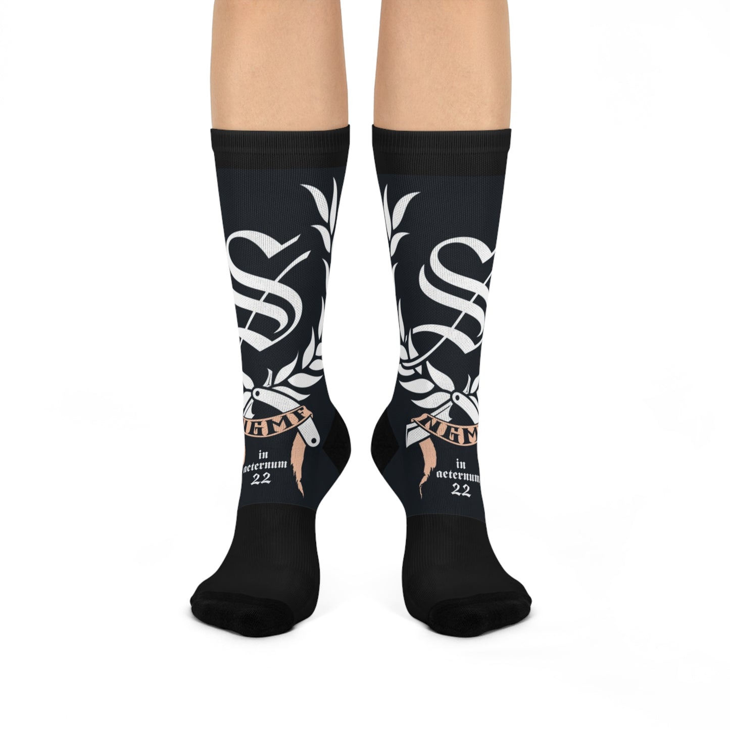 Copy of  STOUT NGMF Battle-Worn Limited Edition Crew Socks | Cushioned DTG Footwear